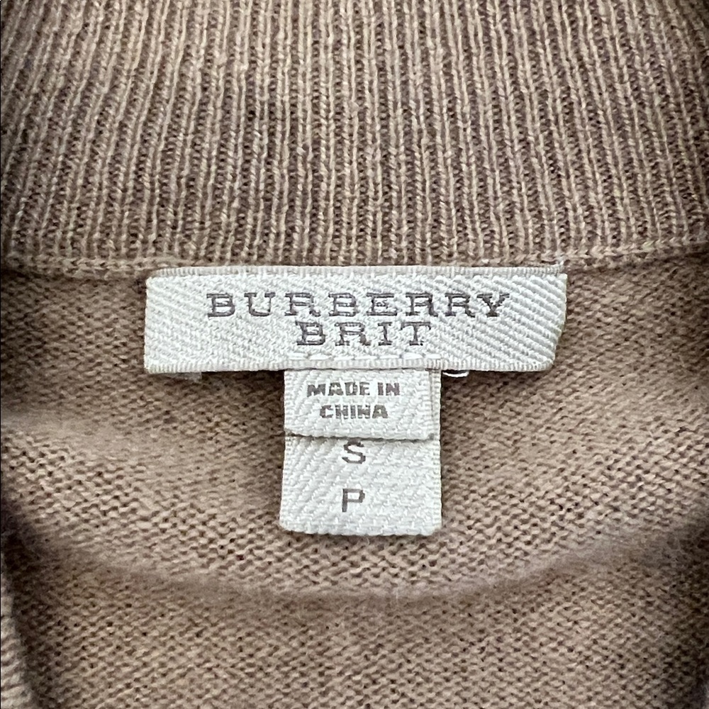 Burberry Brit Plaid Cuff Cashmere Sweater - Picture 9 of 13